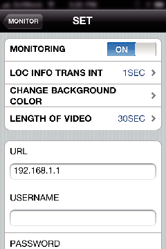 Appli iPhone Setting